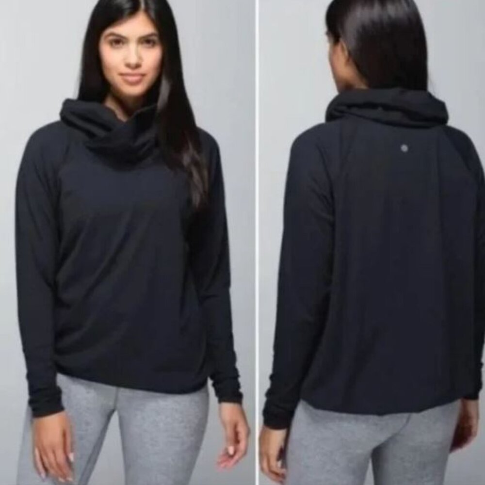 Lululemon Cowl Neck Top with Thumbholes